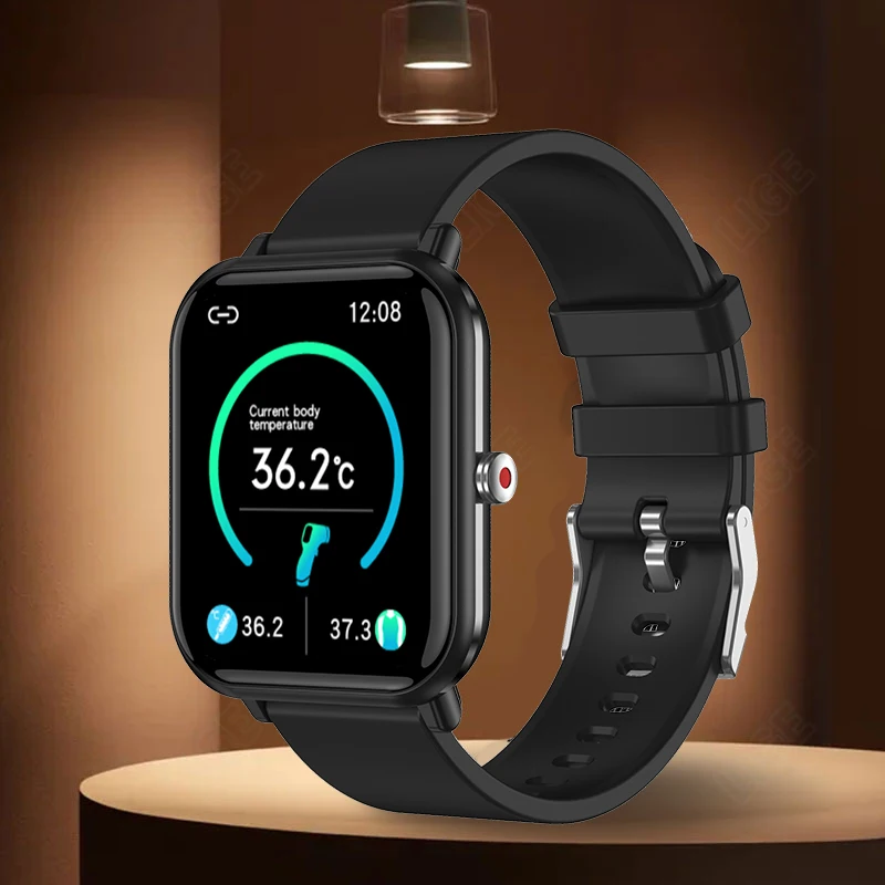 

New Blood Oxygen Full Screen Touch Smart Watch 1.7inch Screen Heart Rate Sleep Monitoring Smart Band IP68 Waterproof Smartwatch