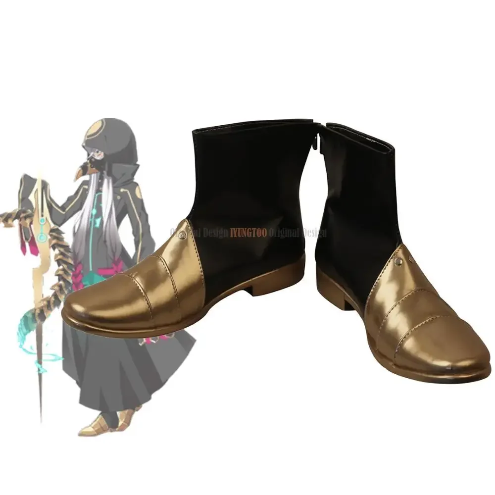 

FGO Asclepius Shoes Cosplay Fate Grand Order Asclepius Cosplay Boots Leather Shoes Custom Made