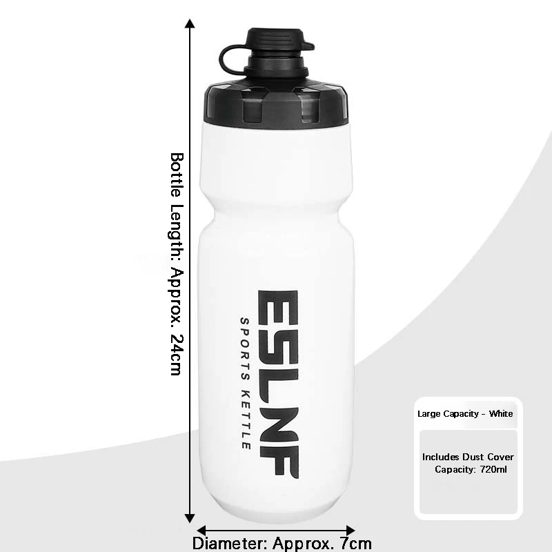 

720ML Sports Water Bottle Large Capacity Squeeze Leak Proof for Long Distance Cycling and Fitness Cycling Water Bottle