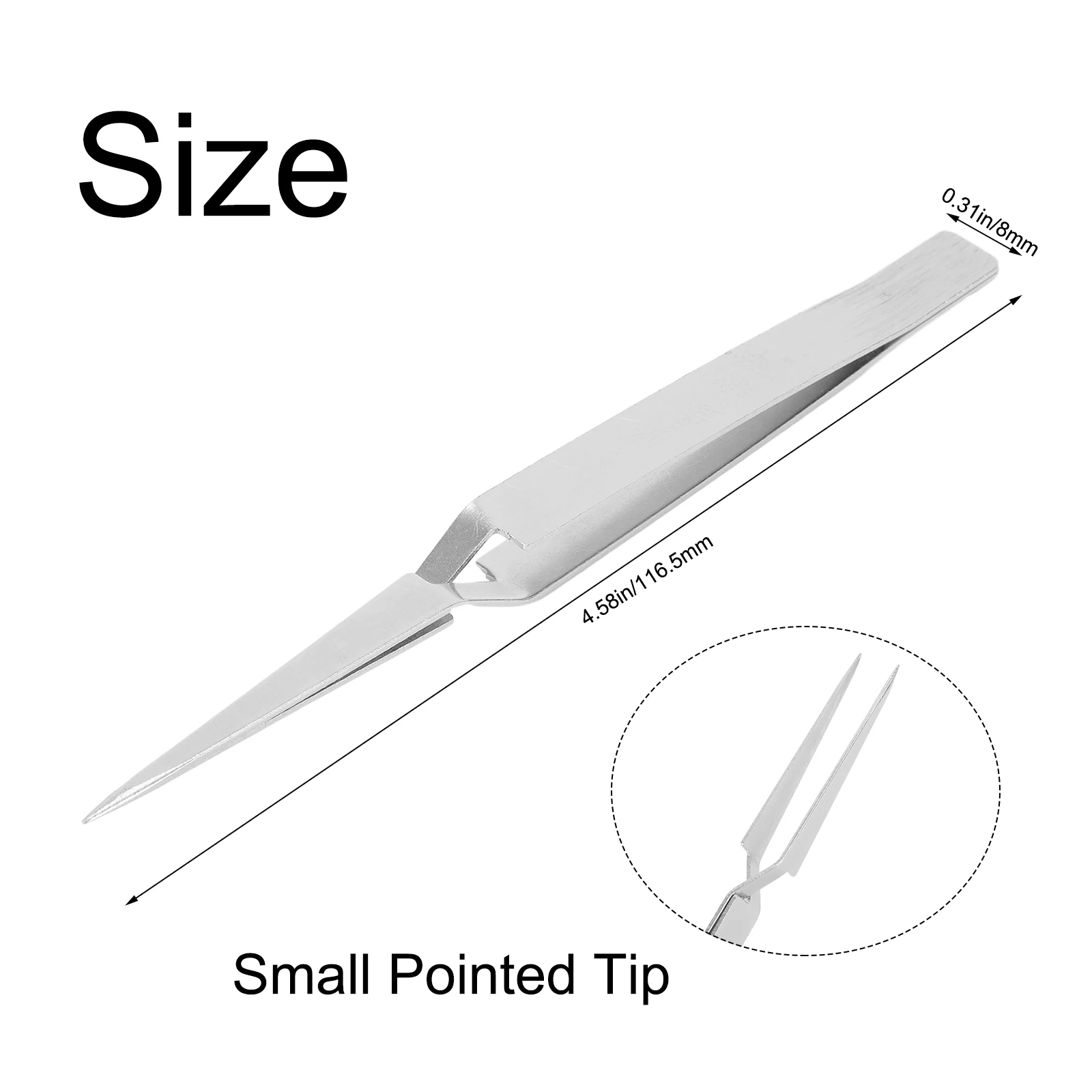 Reverse Contrast Tweezers Modeling Tools Stainless Steel Precision-Operation Reverse Tweezers For Integrated Circuit Maintenance