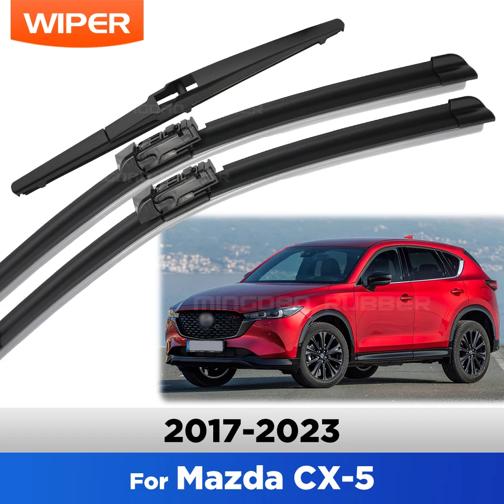 

Для Mazda CX-5 KF 2017-2023 2018 2019 2020 2021 2022 стеклоочиститель передние и задние щетки стеклоочистителя лобовое стекло 24 "+ 18" + 14"