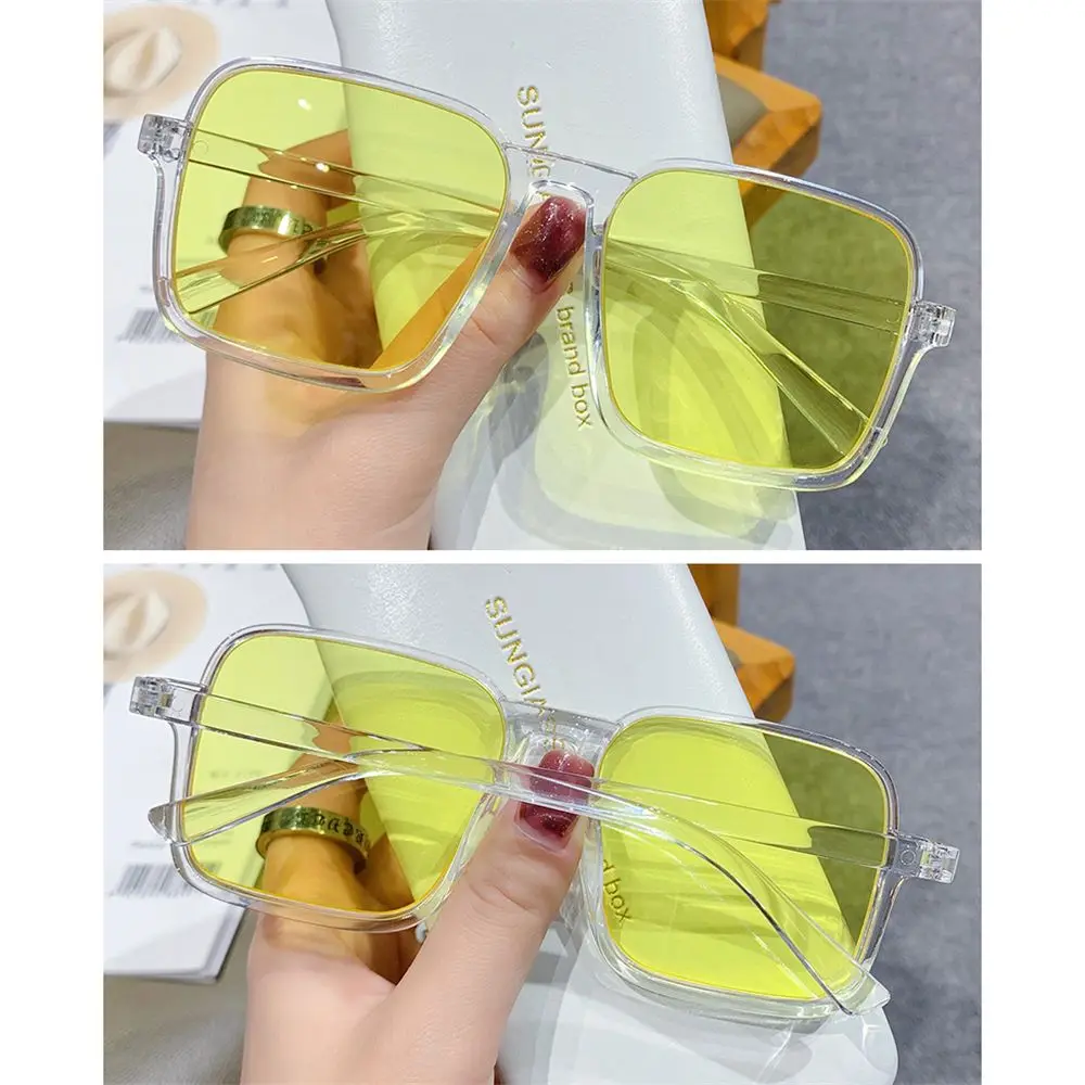 레트로 빈티지 UV400 블랙 오버사이즈 선글라스 여성용 사각 선글라스 남성용 선글라스 고글