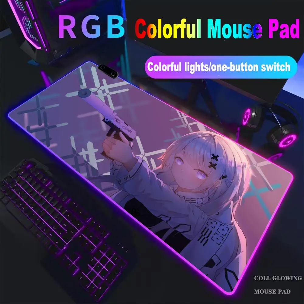 Mouse Pad C-CSGO Anime Mouse Pad Print Stream High-end E-sports Mouse Pad RGB Mouse Pad LED Pc Large Desk Mat HYBXXC
