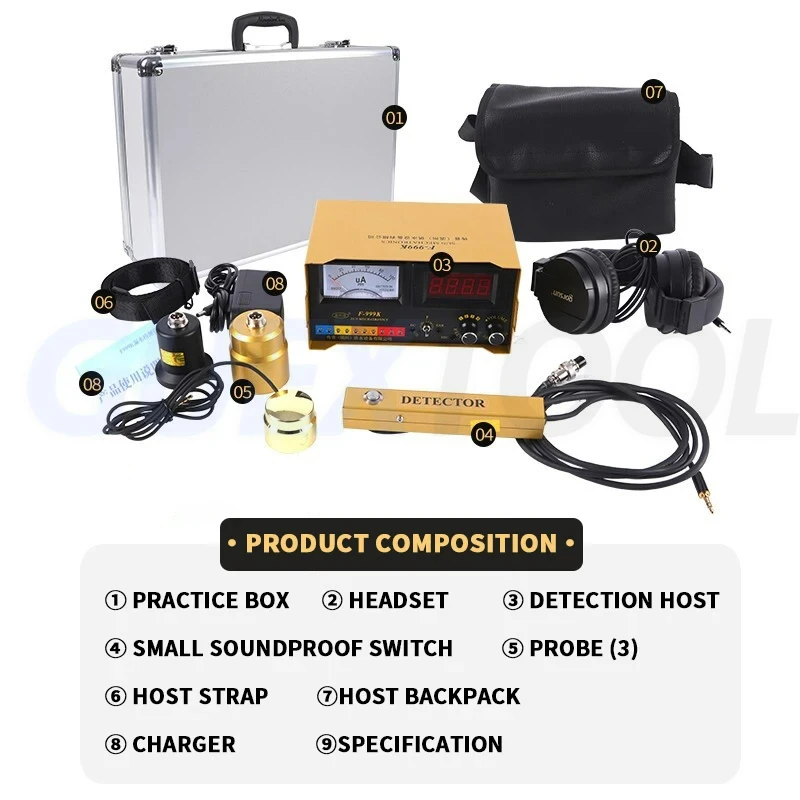 Water Leak Detector Pipeline Leak Detection High Intensity Wall Mounted Microphone Engineer Ultrasonic Leak Detector