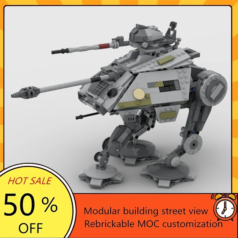 

939PCS Popular Space War Movie Model MOC Building Bricks AT-AP Modular Technology Gifts Holiday Assemble Children Toy Suit