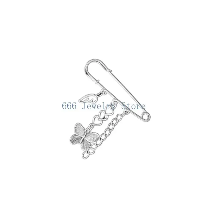 F2TD Clothing Jewelry Eye Catching Corsage Pins Collar Pins Gift for Women Girls