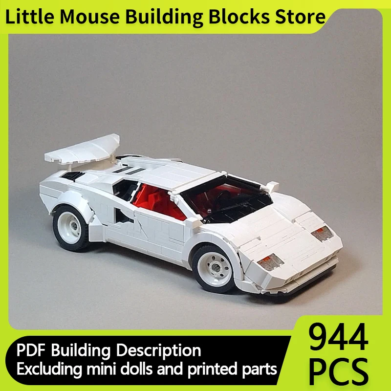 City Car Model MOC Building Bricks Speed Champion Sports Car Count Modular Technology Gifts Holiday Assemble Children Toys Suit