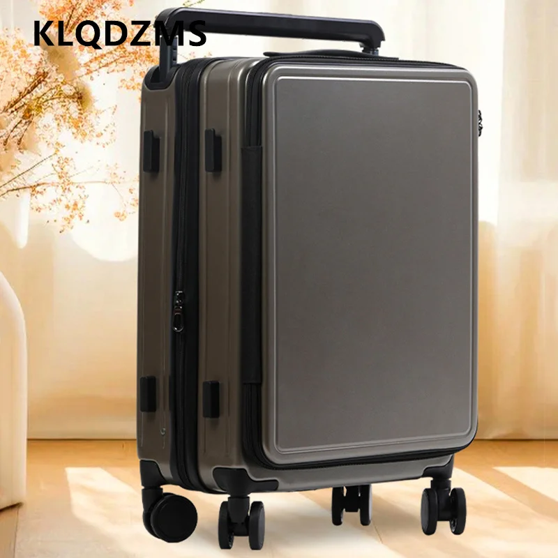 

KLQDZMS 20"24"26Inch High Quality Suitcase PC Boarding Box Large Capacity Trolley Case Cart Type Travel Bag Rolling Luggage