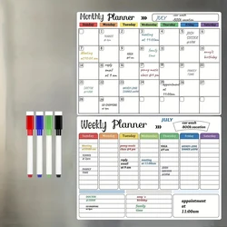 Maandelijkse Wekelijkse Planner Magneet Magnetisch Droog Uitwissen Koelkast Kalender Whiteboard Bord Schoolbord Presentatie Benodigdheden Kantoor School