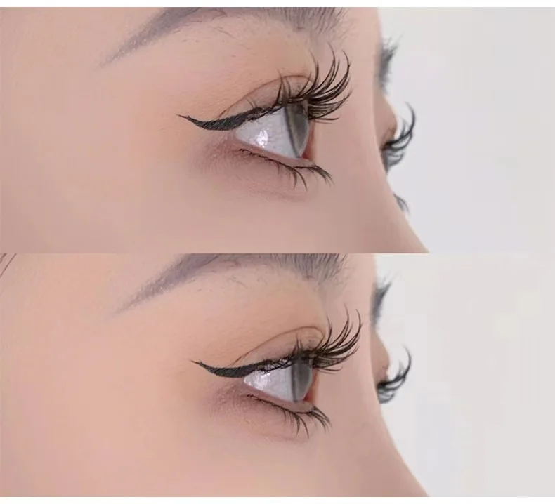 DINGSEN 10 Paar Cat Eye Manga Volle Streifenwimpern Natürliche Kurze Lange Wispige Faux Mink Künstliche Wimpern für Tägliches Make-up – Detail 4