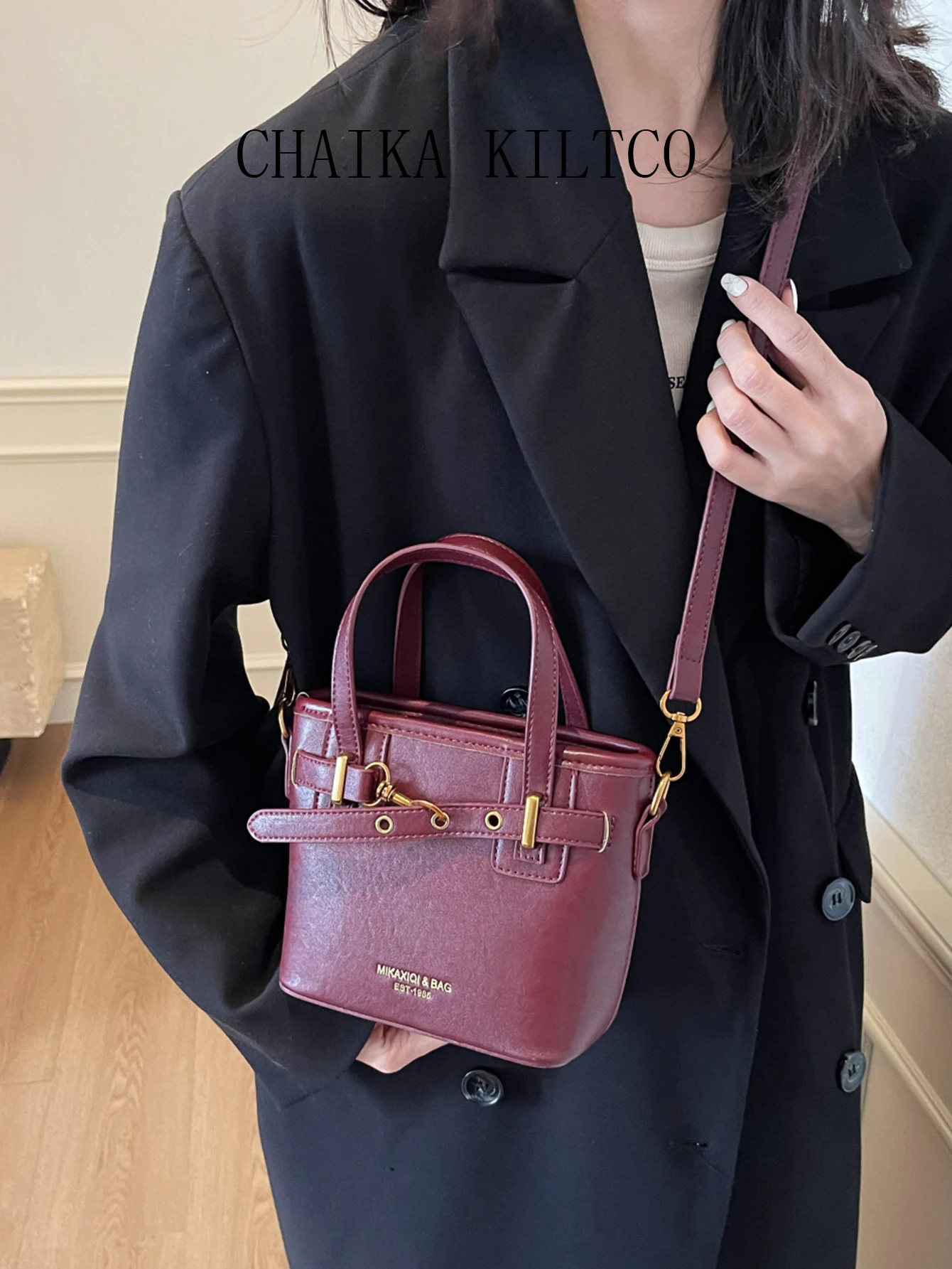 

CHAIKA KILTCO Women's casual and beautiful trendy handbag with a simple and stylish texture, slanted cross bag