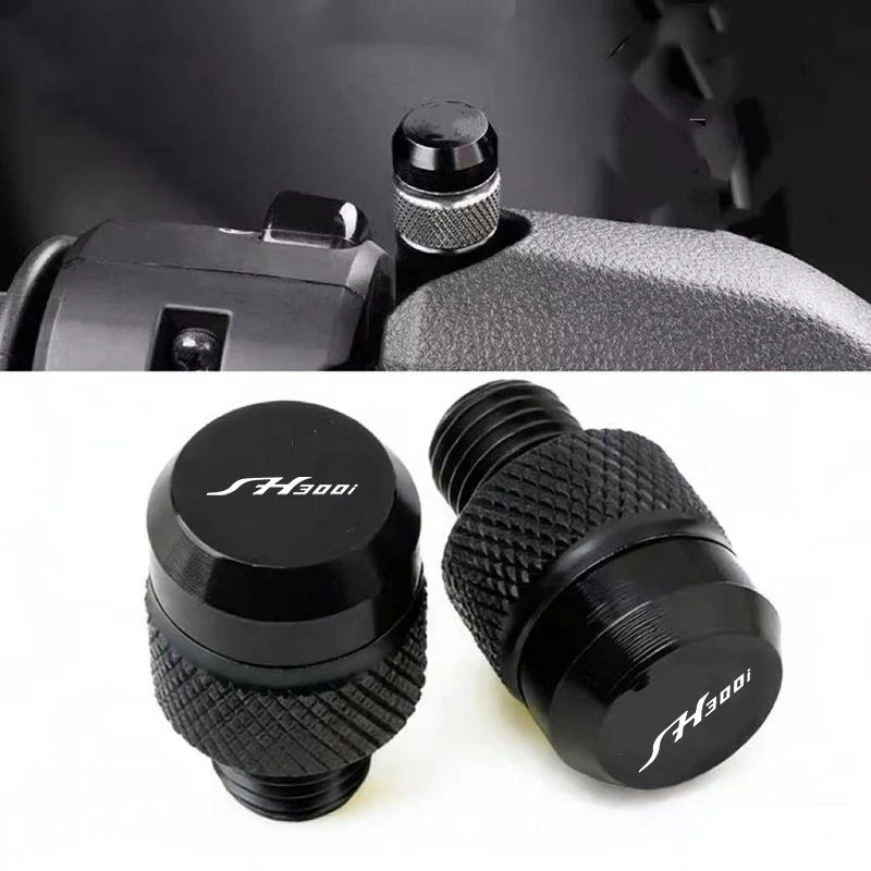 Motorcycle M10*1.25 Aluminum Screws Bolts Mirror Hole Plugs Cap For HONDA SH300i SH 300i SH300 2 Pcs Accessories