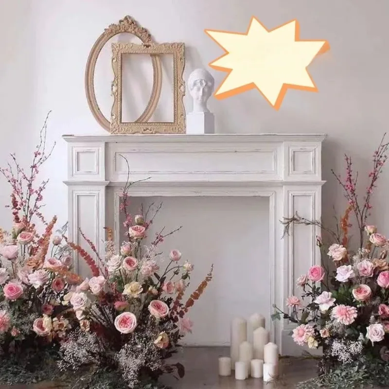 

Американский ретро-шкаф-тумба под камин, простой, цвета старого дерева, декоративный, для гостиной, прихожей, французский белый, в пасторальном стиле, для спальни