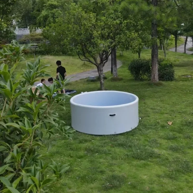 Picture 6: 3x1.2m Outdoor Pool, Round Inflatable Swimming Pool with A Mesh Liner, Ideal for Outdoor Leisure Activities
