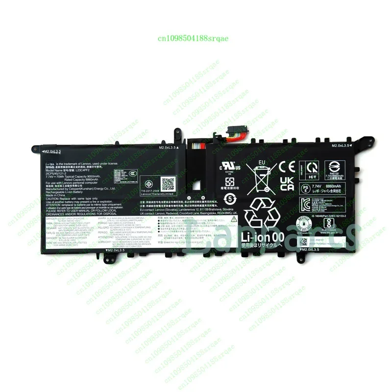 

Genuine L23C4PF2 L23M4PF2 Battery for Lenovo Yoga Air 14S 15 Slim7 Gen 9 2024"% Test"
