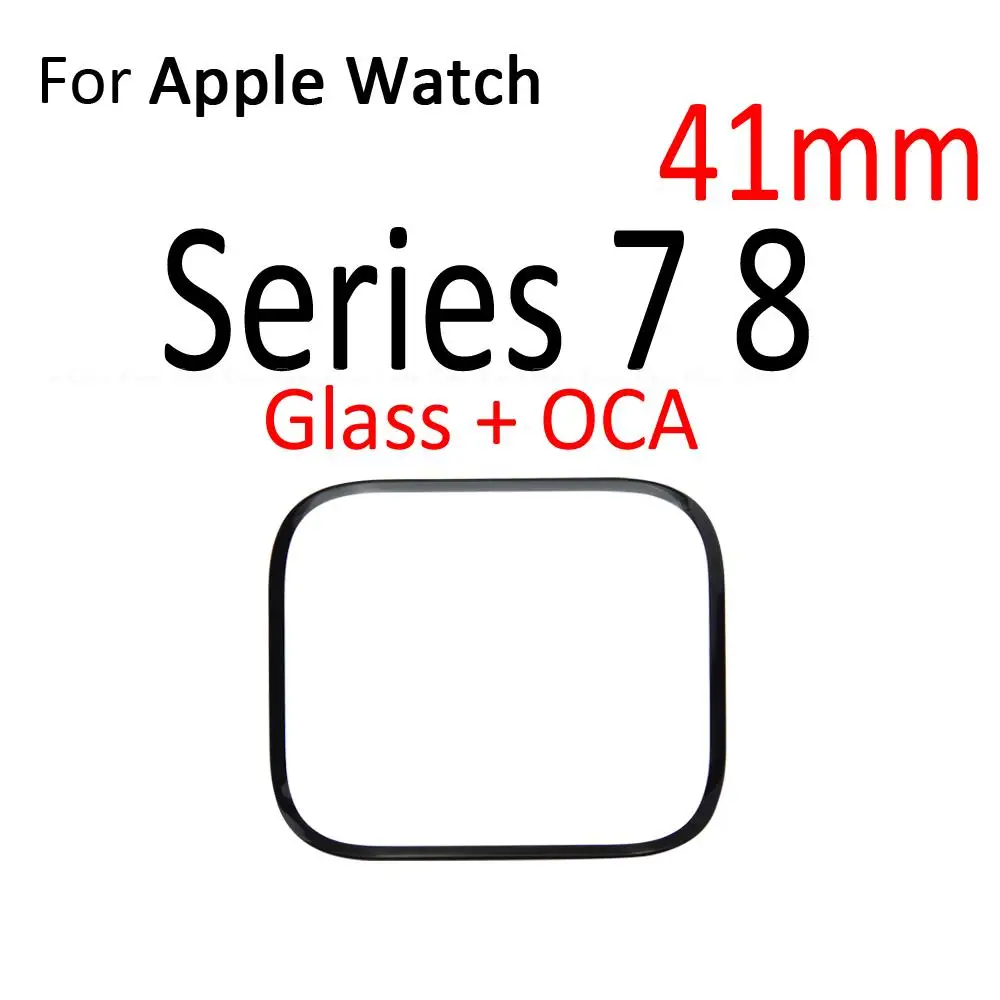 Outer Touch Screen Digitizer Glass Lens Panel OCA For Apple Watch Series 1 2 3 4 5 SE 6 7 8 9 S4 S5 S6 S7 S8 Replacement Parts