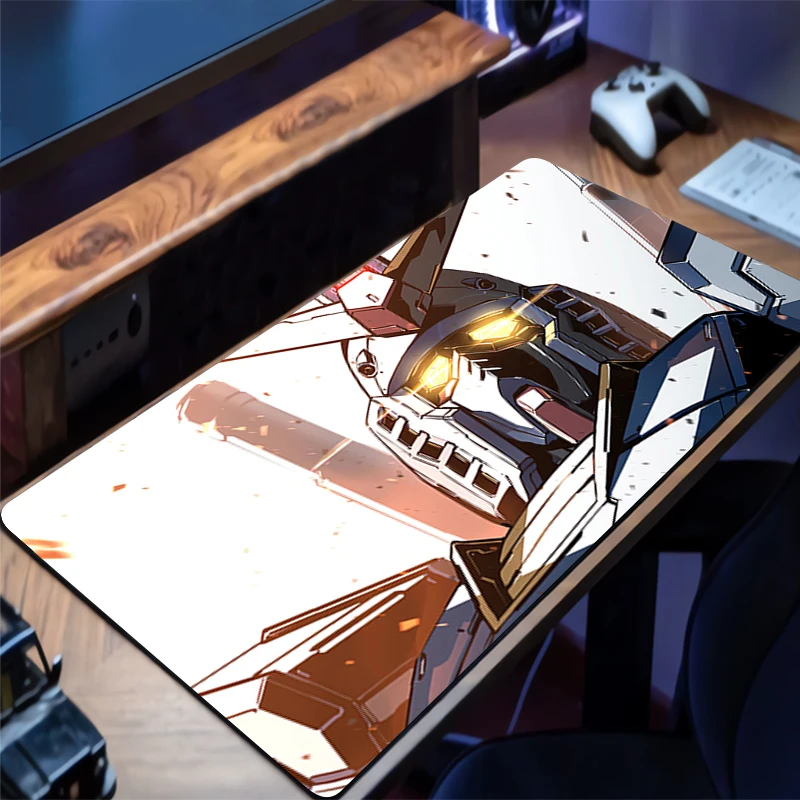 

Mousepad Mechanical Warrior RX-78-2 Gundam Rubber Desk Mat HD Keyboard Pad Gaming Mouse Pad Extended Pad Non Slip Desk Mouse Mat
