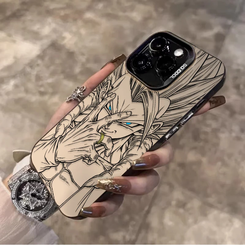 Vegito Gogeta Art Line Case for Samsung Galaxy A26 A36 A56 A25 A35 A55 A34 A54 A13 A33 A53 5G A06 A16 A15 A14 A23 A52 A52S A31