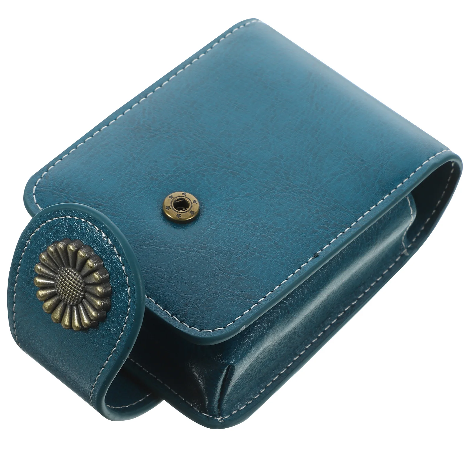 

1Pcs Small Lipstick Pouch with Mirror Leatherette Travel Makeup Case Functional Compact Design for Outdoor Beauty