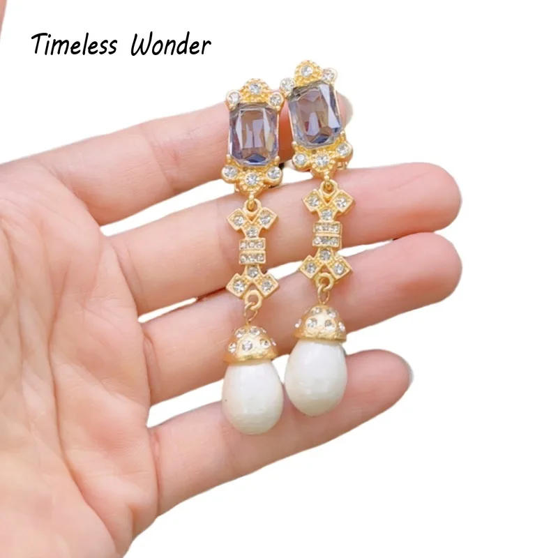 

Timeless Wonder Fancy Zircon Geo Floral Stud Earrings for Women Designer Jewelry Runway Gift Brincos Sweet Korean Cute Top 4455