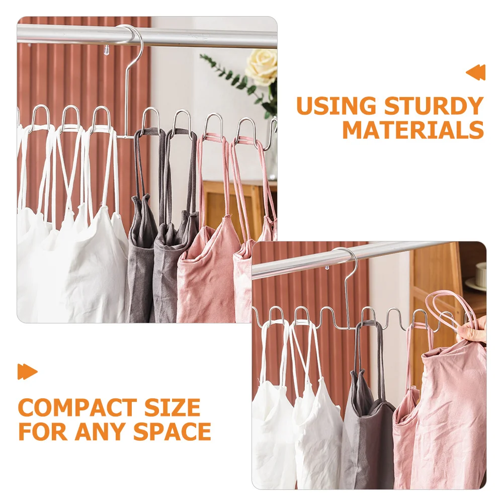 

2Pcs Wavy Hangers Bra Storage Organizer Clothes Rack for Closet and Wall Bra Hangers for Wardrobe Clothes Storage Hanger