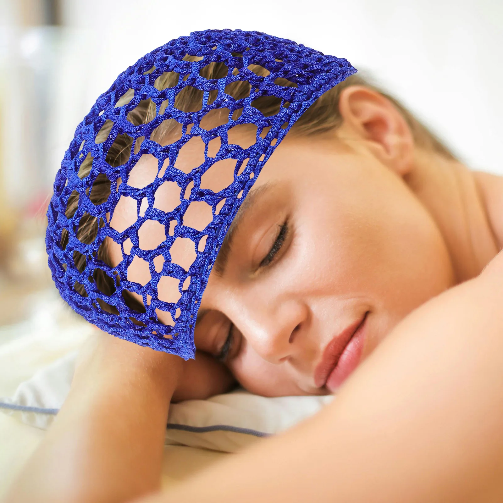 

4 pcs Crochet Breathable Hair Net Women Hair Net Women Sleep Hat Lady Mesh Caps Female Fabric Bright Color Long Use