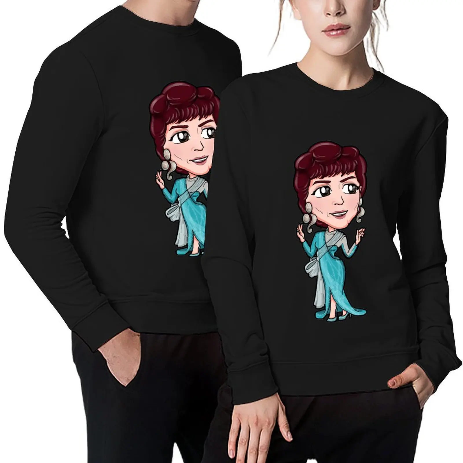 

Star Trek TNG - Ambassador Lwaxana Troi Betazoid Pullover japanese style men's sweat-shirt men wear pullover