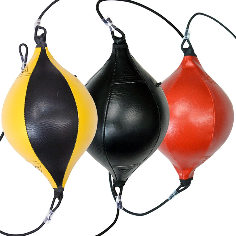 PU Leather Boxing Bag Inflatable Reflex Fight Speed Balls Fitness Training Martial Exercise Workout Boxing Equipment