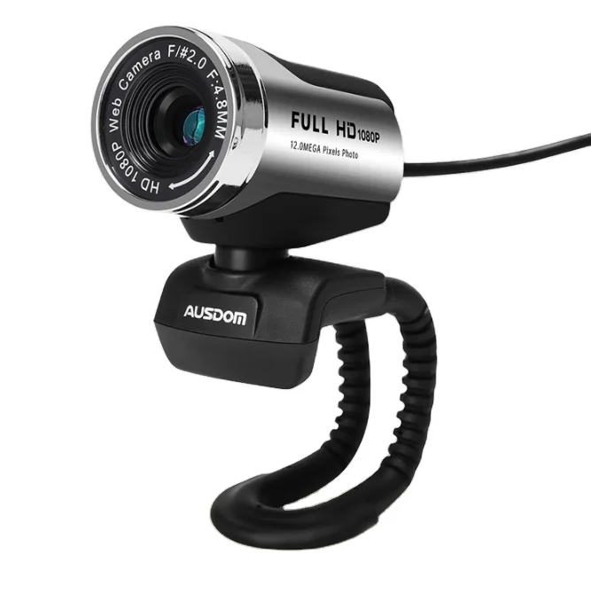AUSDOMAW615 Computer  Home Live Remote Video Conference 1080P HD Wide Angle with Microphone USB External Laptop Desktop