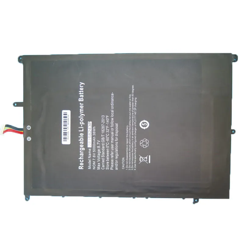 Battery For Teclast F15S 28168243P 7.6V 5000MAH 38WH 30154200P 28140168 UTL-2778180-2S UTL-2978180-2S UTL-3078180-2S 10PIN 7Wire