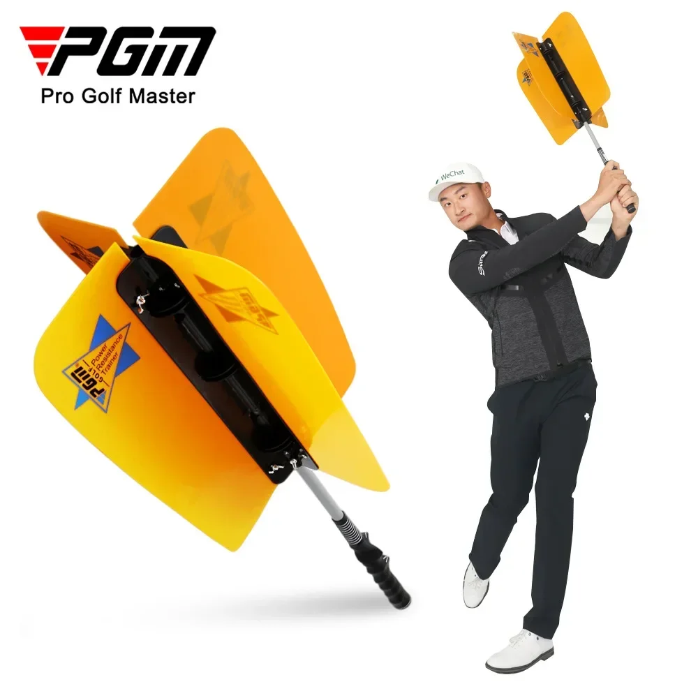 PGM Golf Training Aids Golf Pinwheel Swing Trainer Fan Power Speed Practice Training Grip Aid Removable Golf Accessories HGB007