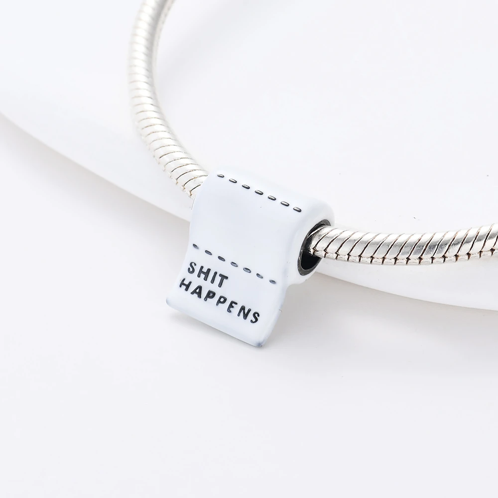 جديد 925 فضة خندق قبعة قلم رصاص سحر of ley 925 سلسلة مطرز صالح الأصلي قلادة سوار DIY بها بنفسك السيدات مجوهرات #3