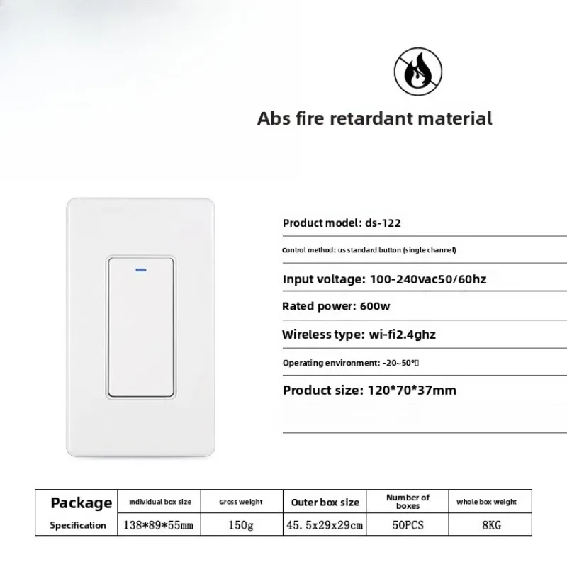 FOR Graffiti US standard button Alexa voice control, remote timing intelligent wifi switch