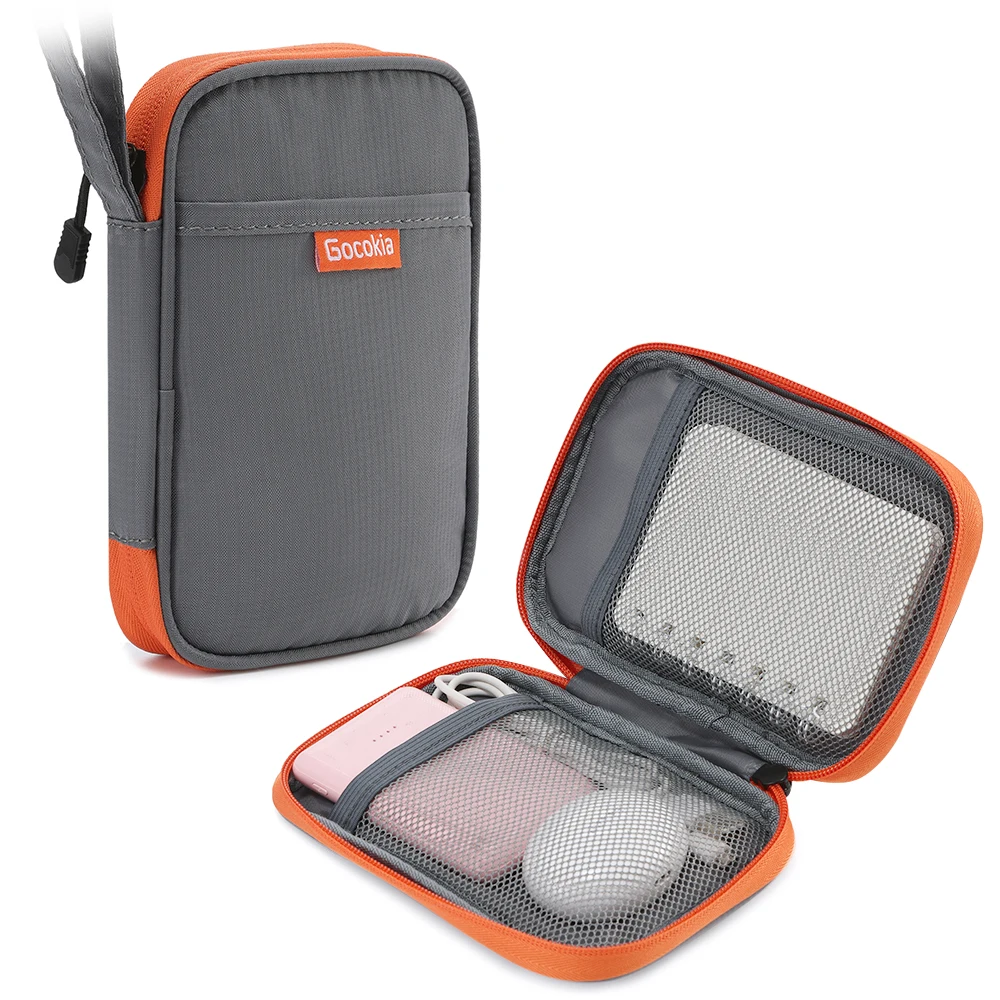 Sac de rangement pour câbles de données, sac de rangement portable pour alimentation électrique, sac de rangement portable pour disques durs, peut stocker des câbles de données, des clés USB et autres.