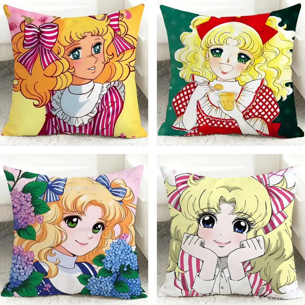 C-Candy C-CandyS CUTE Cushion Cover 40x40cm Square Decorative Sofa Cushion Cover Bedroom Living Room Home Decor Gift