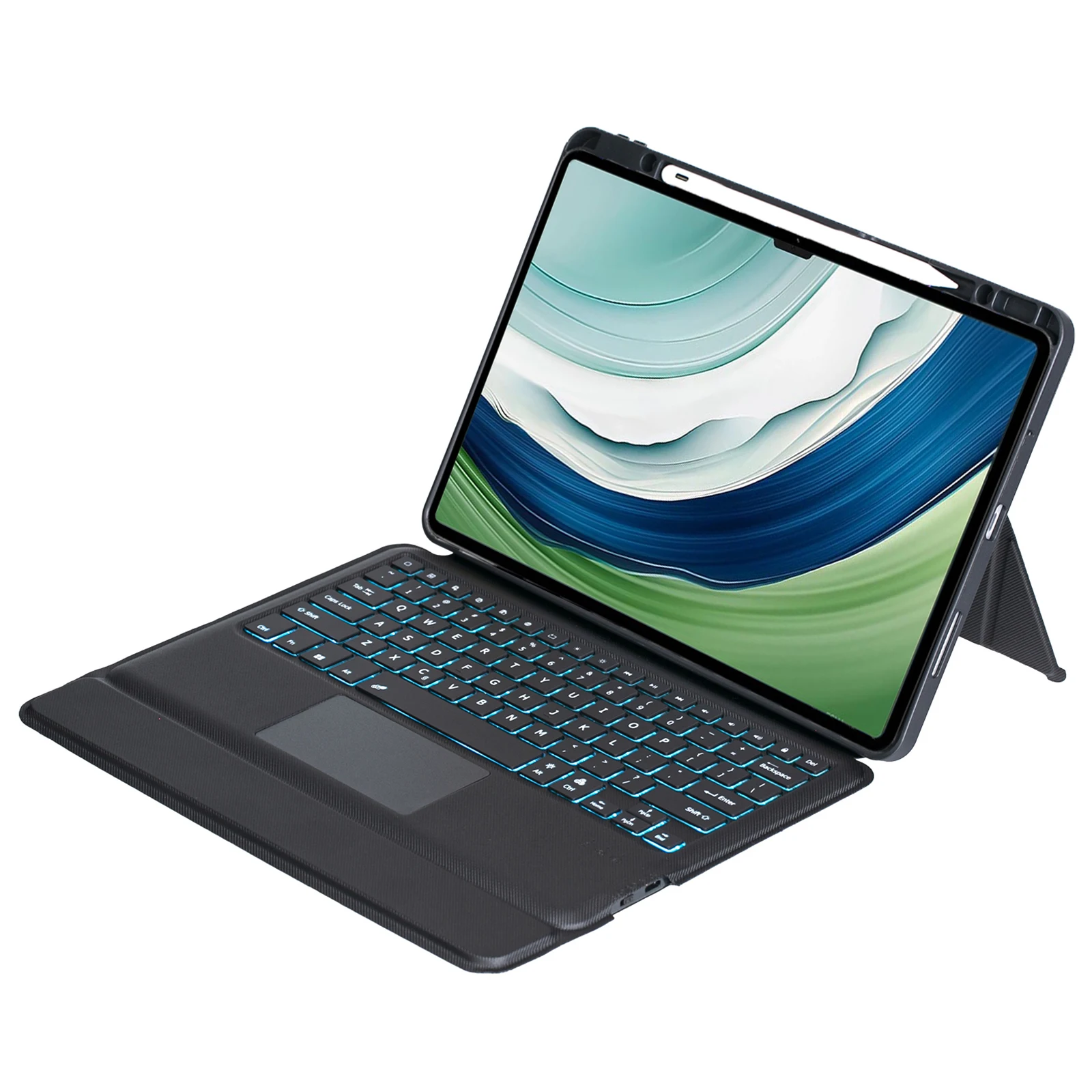 

TH18-AS For Huawei MatePad Pro 13.2 Leather Stand Cover + Backlit Touchpad Bluetooth-compatible Keyboard