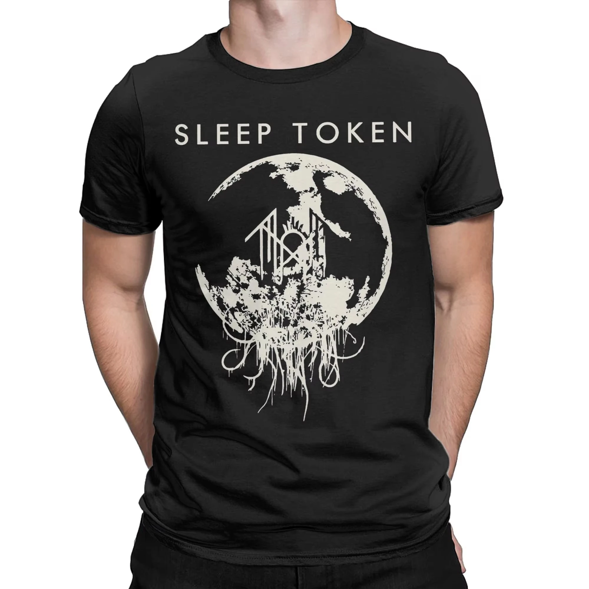 Casual Sleep Metal Tokens Its The Moon Tshirts Men T-Shirt 100%Cotton Short Sleeve O-Neck Tshirts Summer Oversized Tops Tees