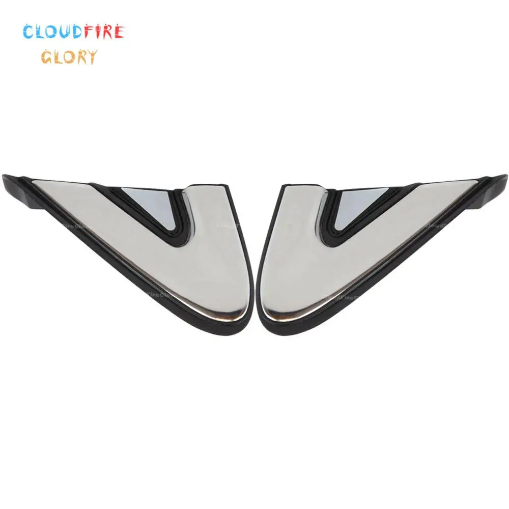 

CloudFireGlory 86190-S1100 86210-S1100 Pair Left & Right Front Fender Pillar Trim Molding Chrome For Hyundai Santa FE 2019-2020