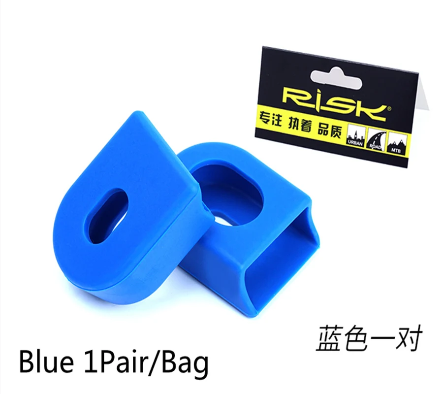RISK 2-cubierta protectora para manivela de bicicleta, cubierta de silicona para manivela de bicicleta de montaña y carretera, para SLX XT, cubierta