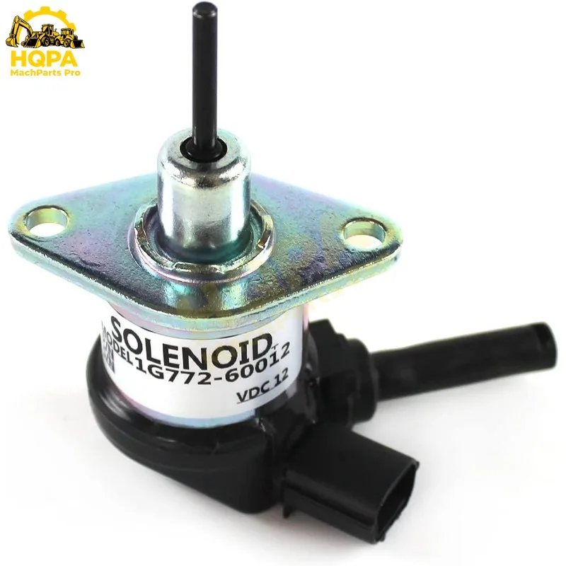 1G772-60010 1G772-60012 1G772-60013 12V Shut Off Solenoid For Kubota Excavator KX057-4 KX080-3 U55 Tractor M6040 M7040