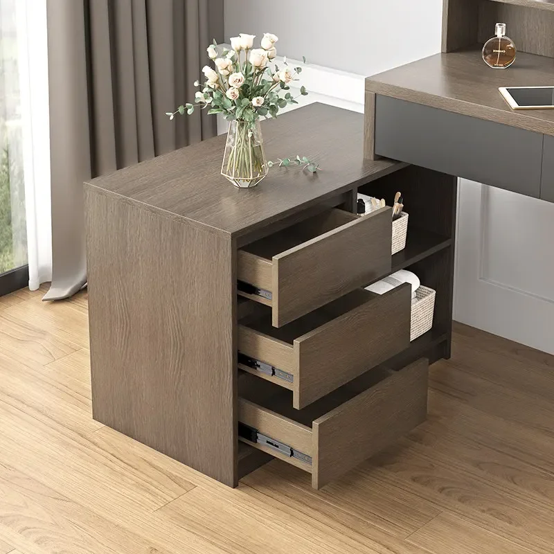 Dresser storage cabinet custom rotating bedroom modern simple home light luxury multi-functional retractable dressing table tabl