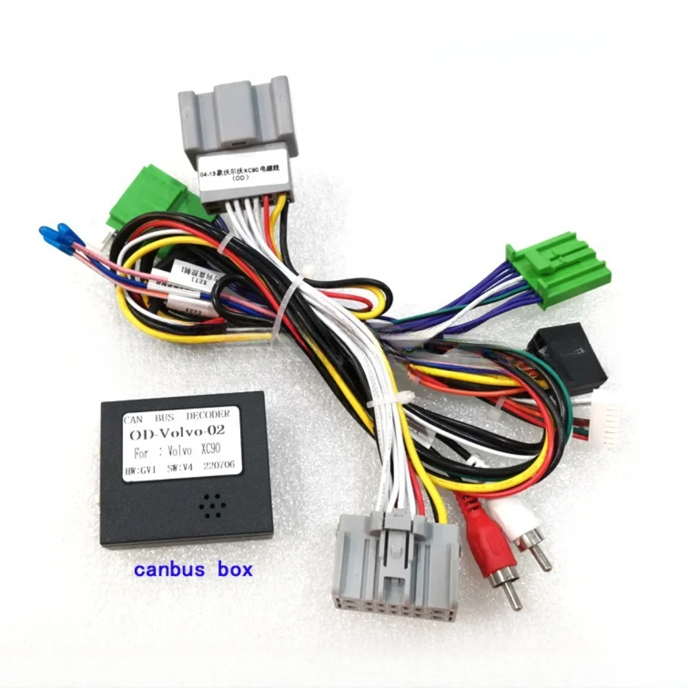 For Volvo XC90 2008-2013 Low Version Android 2 Din GPS Car Radio Multimedia Video Player Wire Adapter With Canbus Box view 2
