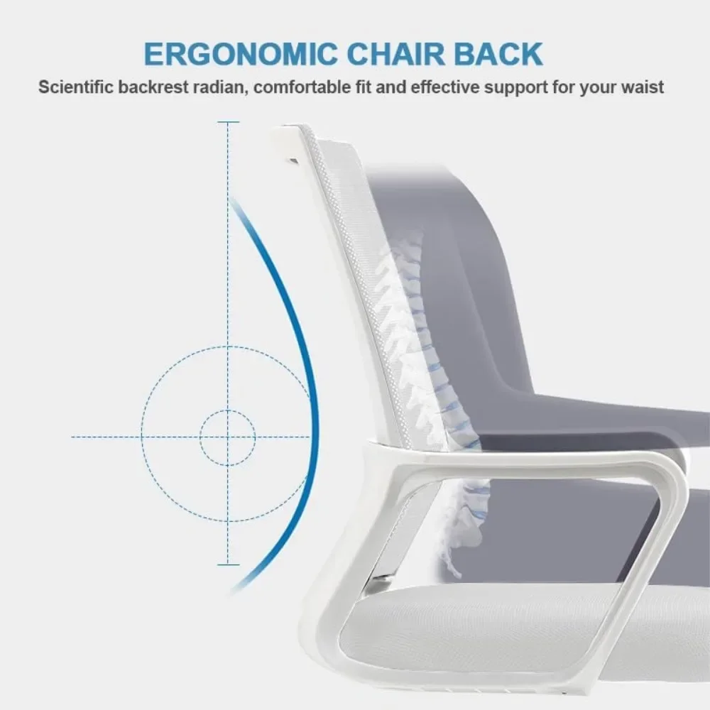 Computer Desk Office Chair with Flip-up Armrests Mesh Chair with Flip-up Armrests Mesh Chair for Home and Office