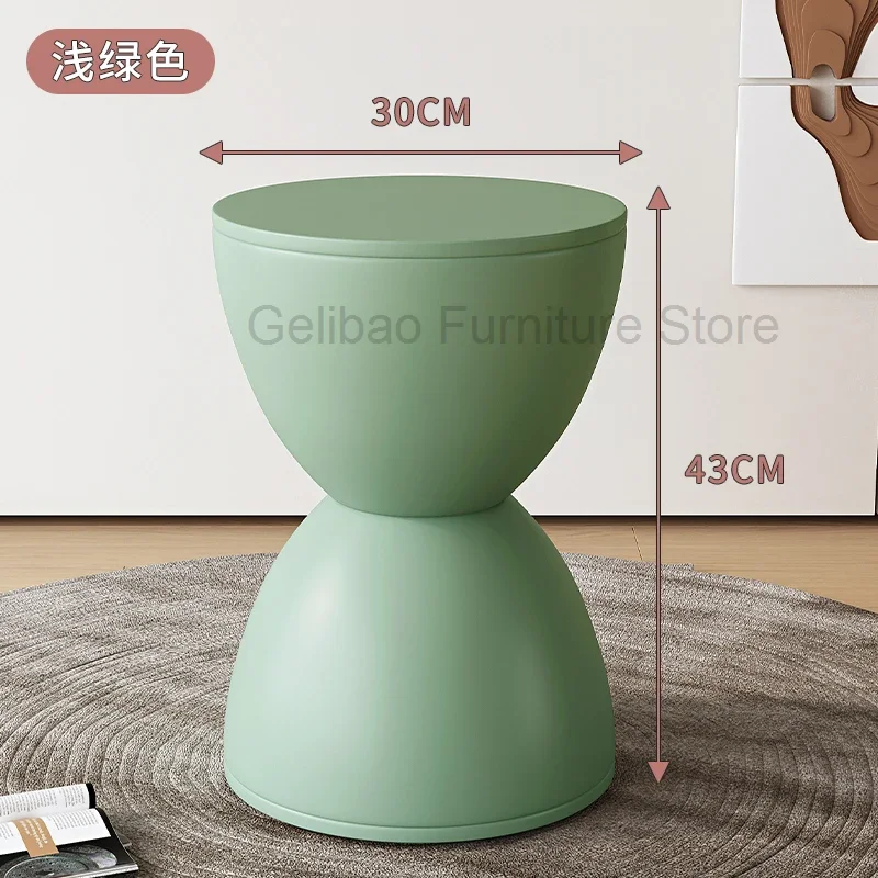 Plastic Balcony Stool Modern Nordic Aesthetic Dressing Table Bedroom Small Stool Outdoor Shoe Children Entrance Hall Furniture