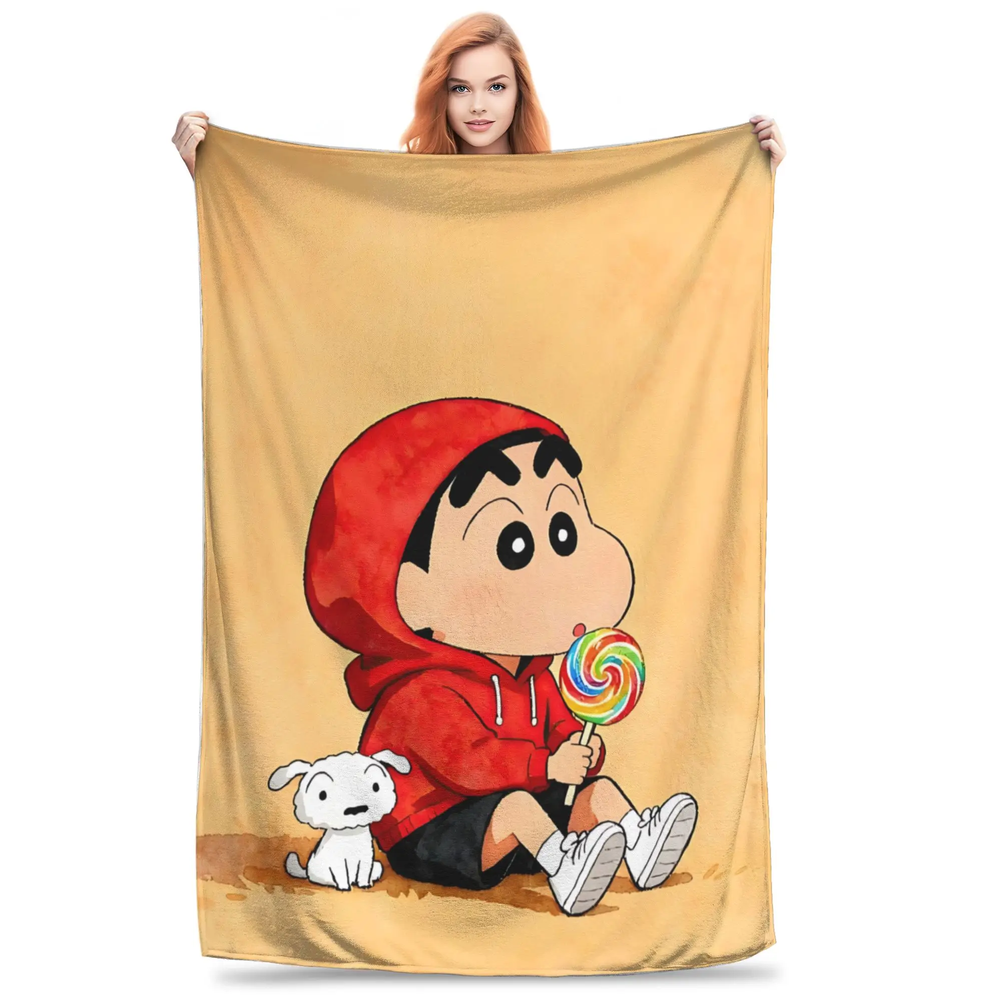 1PC Home Crayon Shin chan‌s  Blanket Throw Super Cosy Plush Living Room Sofa