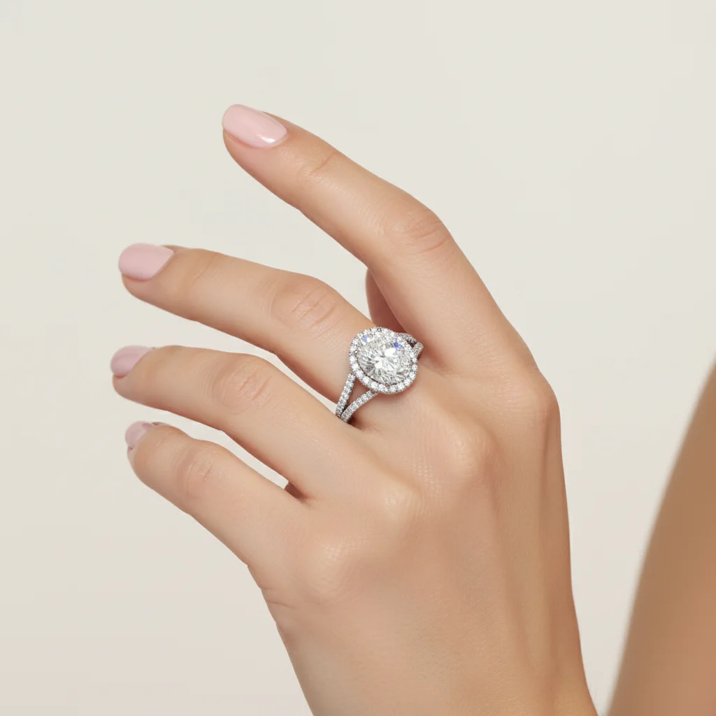 

STOP SCROLLING — this 4CT D-color moissanite ring is INSANE ✨ S925 silver plated 18K gold + 5A zircon halo — the sparkle is NEXT