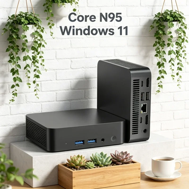 Windows 11 Pro Mini PC 32GB RAM 1TB/2TB SSD Core N95 WiFi6 BT5.2 4K HD Gaming Office PC, Steady with 3 Years Warranty