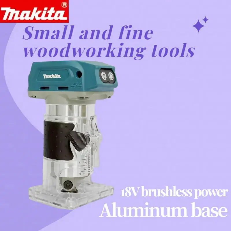 

Makita DRT50 Original Cordless Trimmer Rechargeable Trimming Machine Brushless Slotting Tool Milling Woodwork Engraving Machine