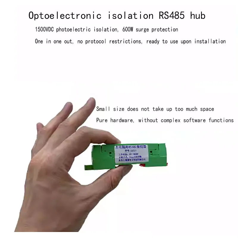 

Оптоэлектронный изоляционный концентратор шины RS485 HUB, релейная изоляция сигналов один в одном, защита от помех SU311