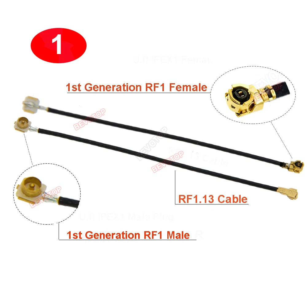 1PCS u.fl IPX IPX1 Male to IPX-1 / IPX-4 (MHF4) Female Jack Connector RF0.81/RF1.13 Coaxial Pigtail WIFI 3G 4G Extensio Jumper